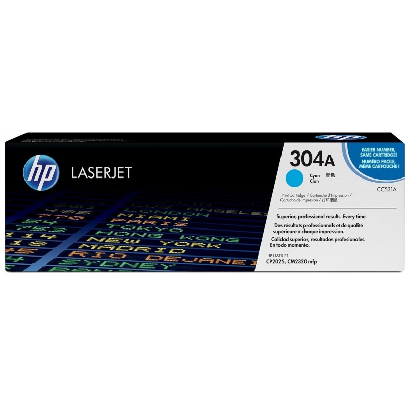 HP 304A Cyan  - Toner HP LaserJet d'origine