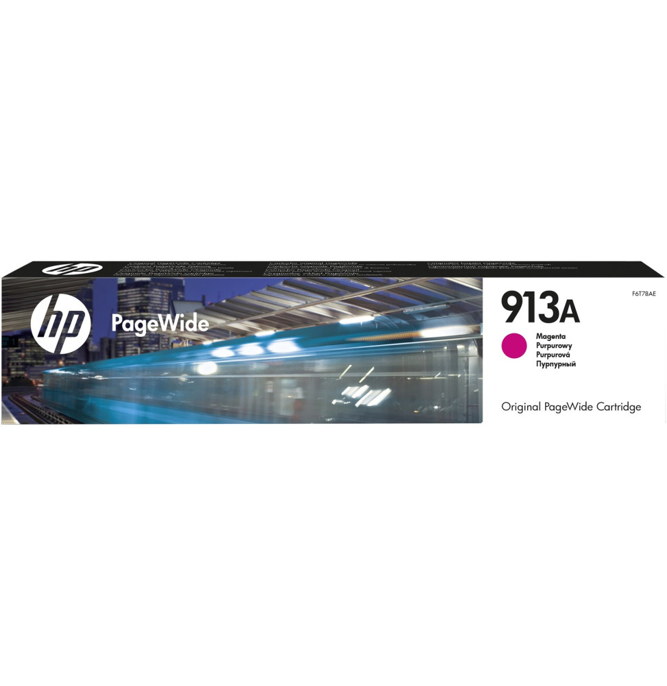 HP 913A Magenta - Cartouche PageWide HP d'origine