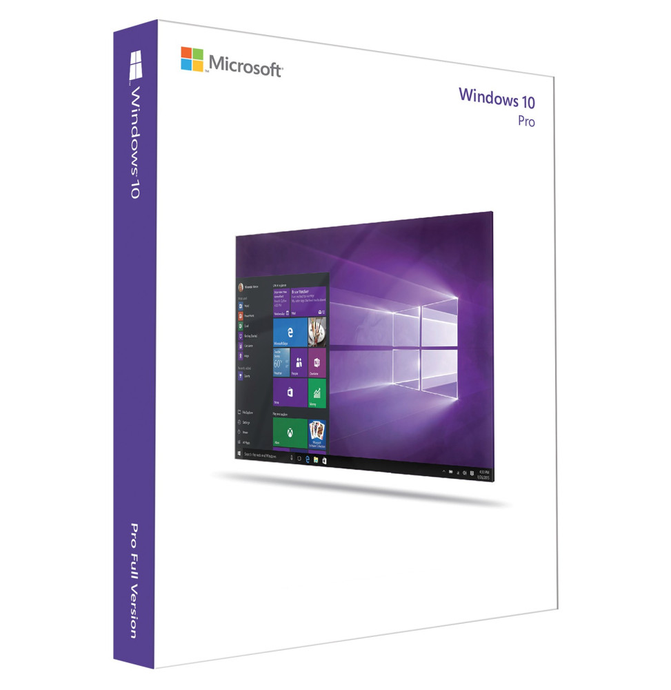 Microsoft Windows 10 Pro 64 Bits - Anglais - 1 Poste