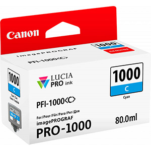 Canon PFI-1000C Cyan - Cartouche d'encre Canon d'origin