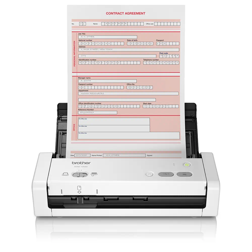 Scanner de documents compact, recto-verso, 25 pm/50 ipm, chargeur ADF 20 f.