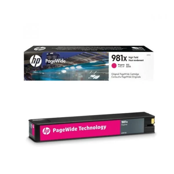 HP 981X CARTOUCHE PAGEWIDE MAGENTA GRANDE CAPACITÉ AUTHENTIQUE