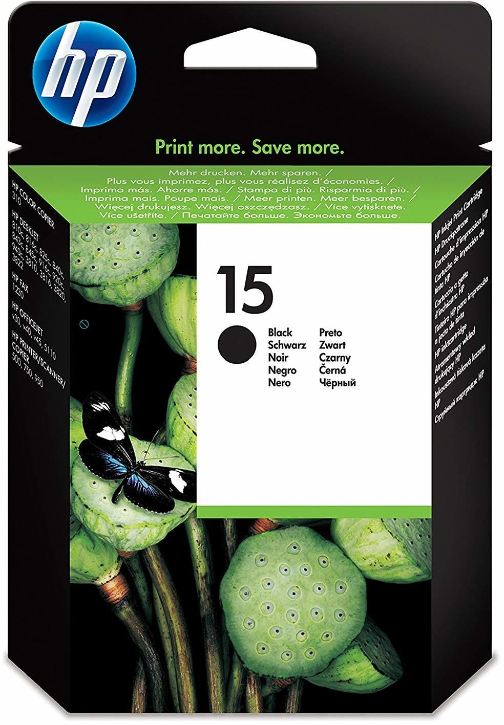 HP 15 Noir - Cartouche d'encre grande capacité HP d'origine
