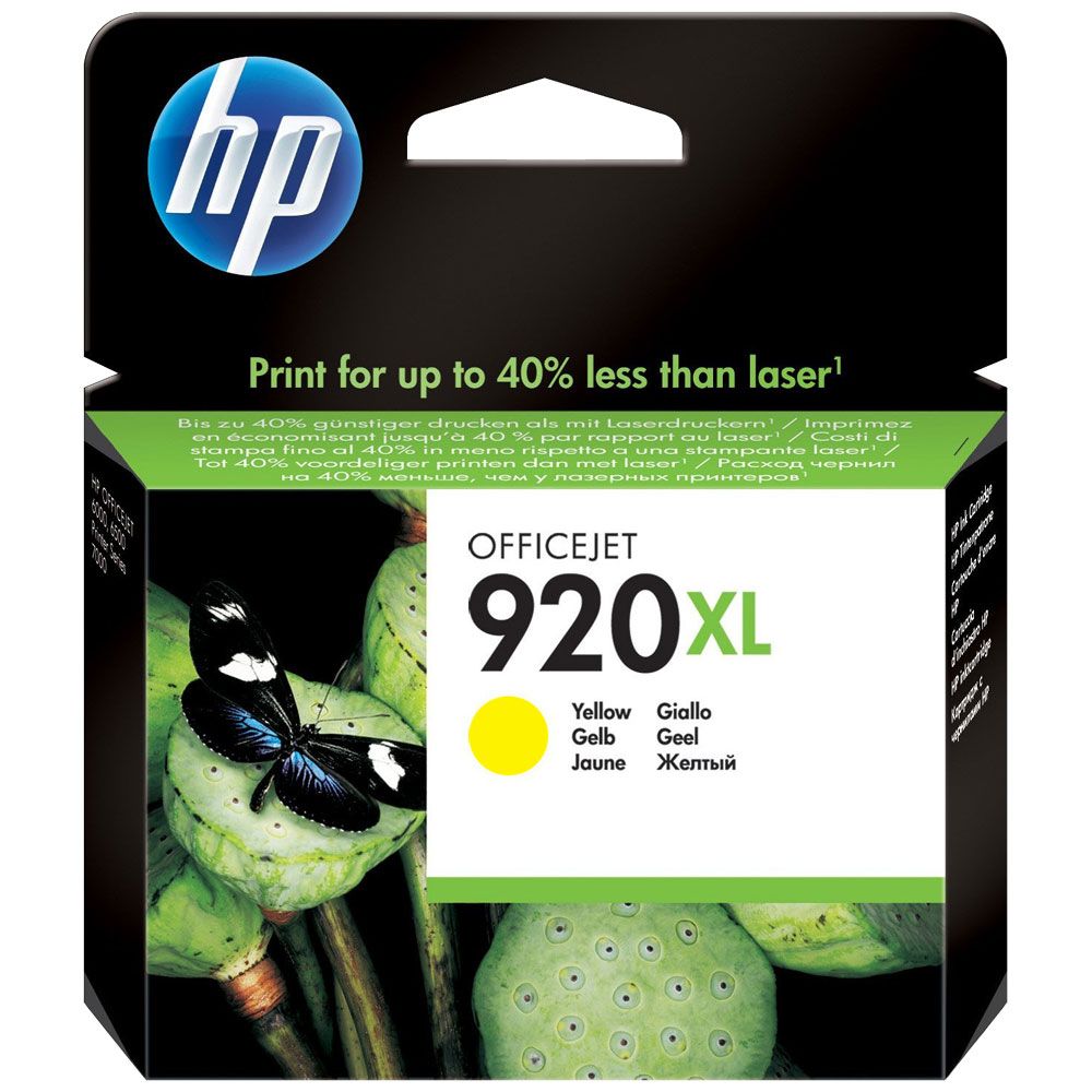 HP 920XL Jaune - Cartouche d'encre grande capacité HP d'origine
