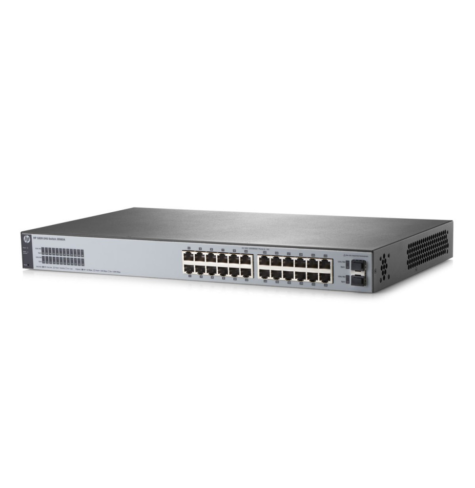 Switch Administrable HPE 1820-24G 24 ports Gigabit + 2 ports combo SFP