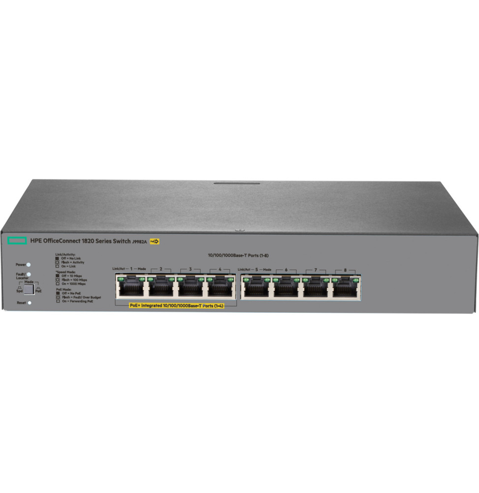 Switch Administrable HPE OfficeConnect 1820 8G PoE+