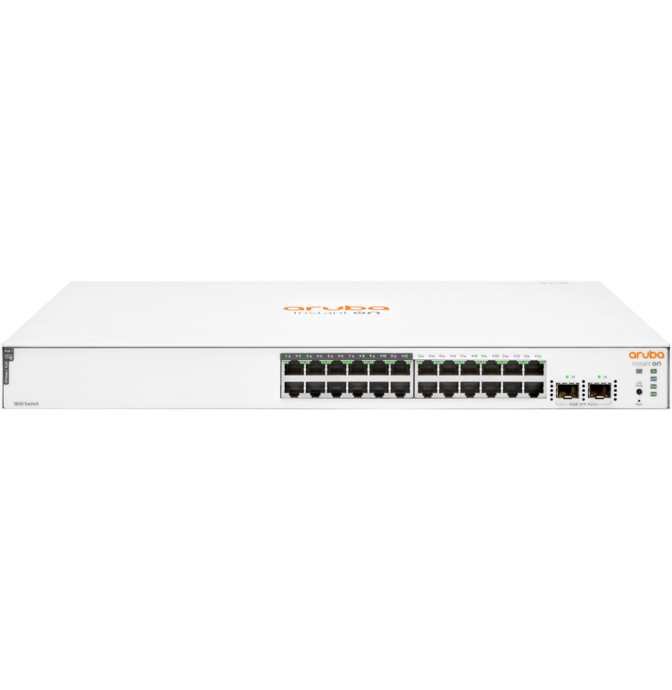 Switch Aruba Instant On 1830 24G 12p Classe 4 PoE 2SFP 195 W