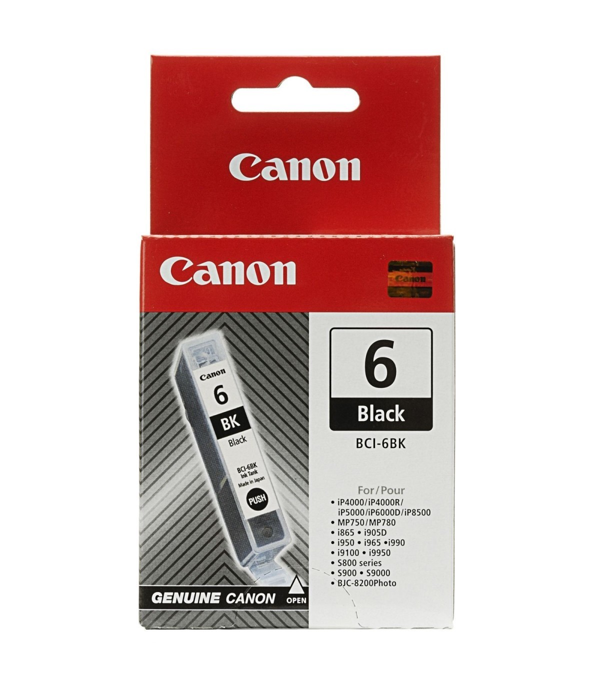CANON BCI-6 BK CARTOUCHE D'ENCRE ORIGINAL NOIR