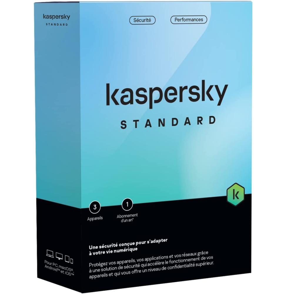 Kaspersky Standard - 3 Postes / 1 an