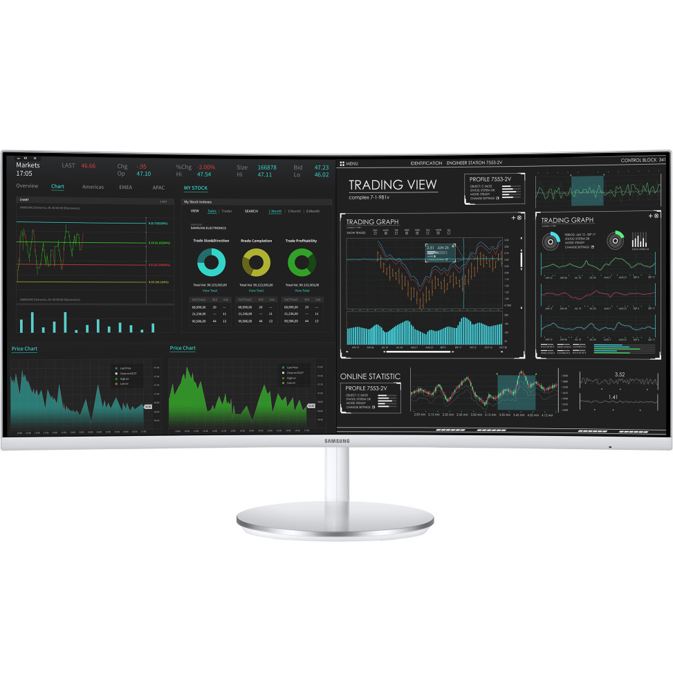 Écran incurvé 34" QLED Samsung Série 7 CJ791