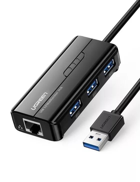 Hub USB 3.0 avec adaptateur Ethernet Gigabit
