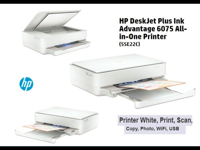 Imprimante multifonction Jet d'encre HP DeskJet Plus Ink Advantage 6075
