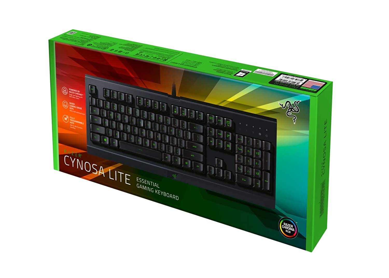 Clavier Razer Cynosa Chroma Lite FR - Simplicité et illumination pour une expérience de frappe agréable