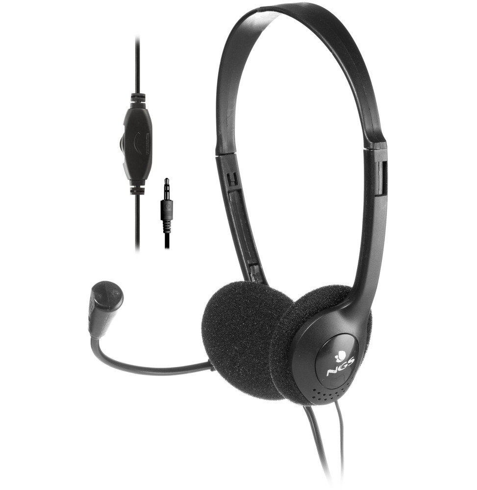 Casque-Micro de conversation NGS MS 103 PRO avec Microphone réglable
