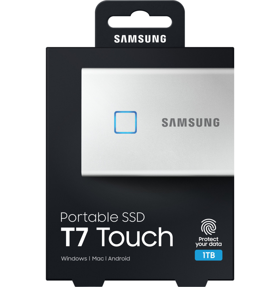 Disque dur SSD externe Samsung T7 Touch - 1TB - USB 3.2 Gen.2