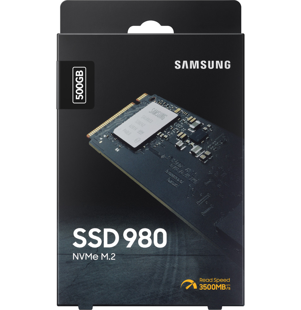 Disque Dur interne SSD Samsung 980 M.2 NVMe PCIe 3.0 - 500 GB -