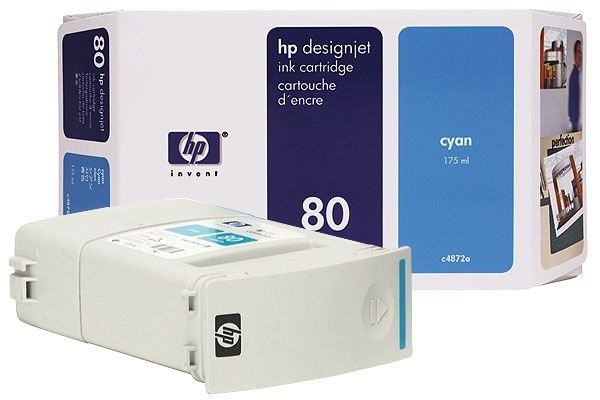 Tête d’impression et dispositif de nettoyage cyan HP 80