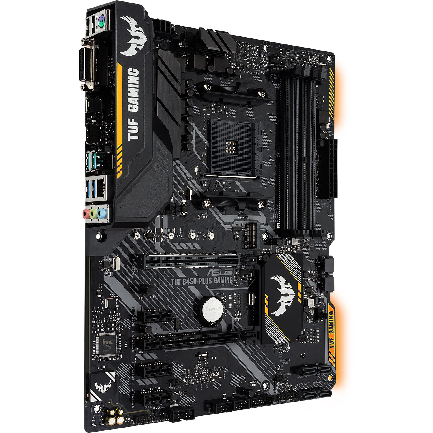 Asus B450-Plus Gaming : Une carte mère compacte et performante pour des configurations informatiques optimisées.