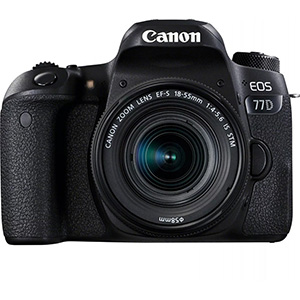 Canon Appareil Photo Reflex EOS 77D + objectif EF-S 18-55 IS