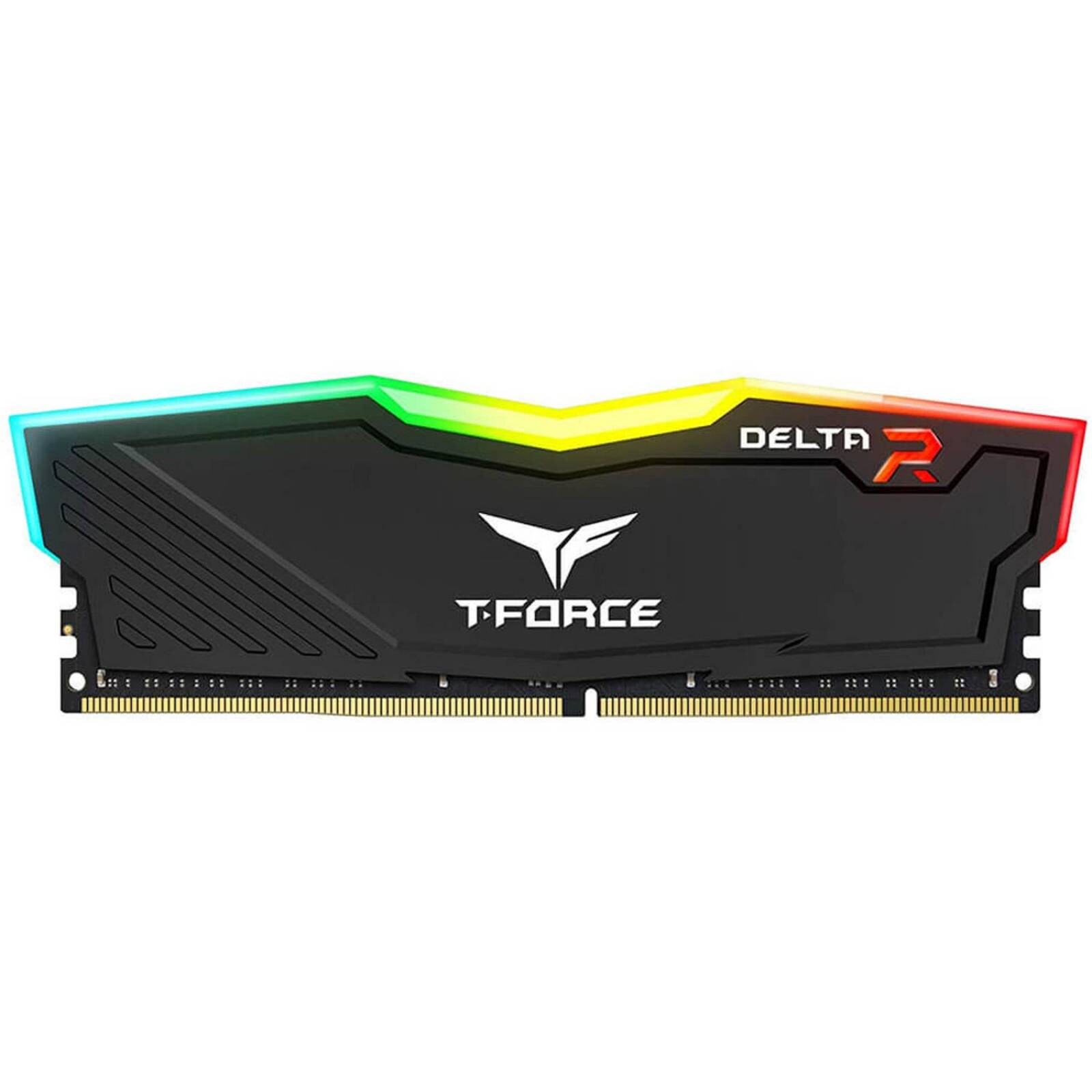 TeamGroup Delta RGB 16GB DDR4 3000MHz (Noir) : Mémoire RAM DDR4 16 Go avec éclairage RGB dynamique