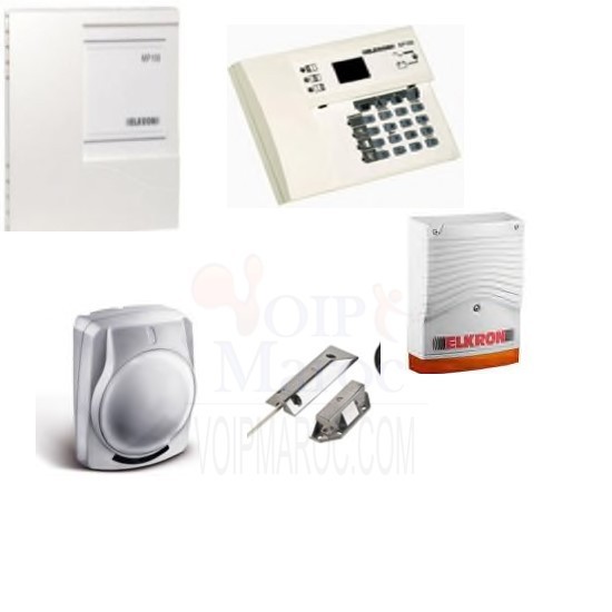 KIT ALARME ELKRON  FILAIRE AVEC TRANSMETTEUR INTEGRE