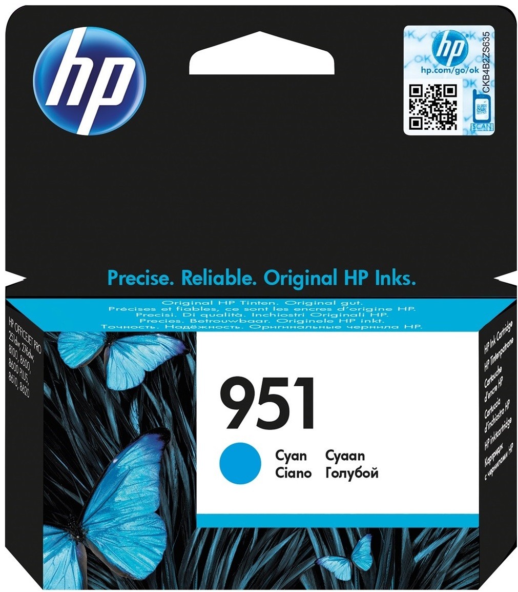 HP 951 Cyan - Cartouche d'encre HP d'origine