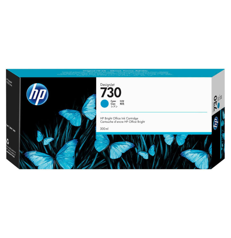 HP 730 Cyan - Cartouche d'encre HP d'origine