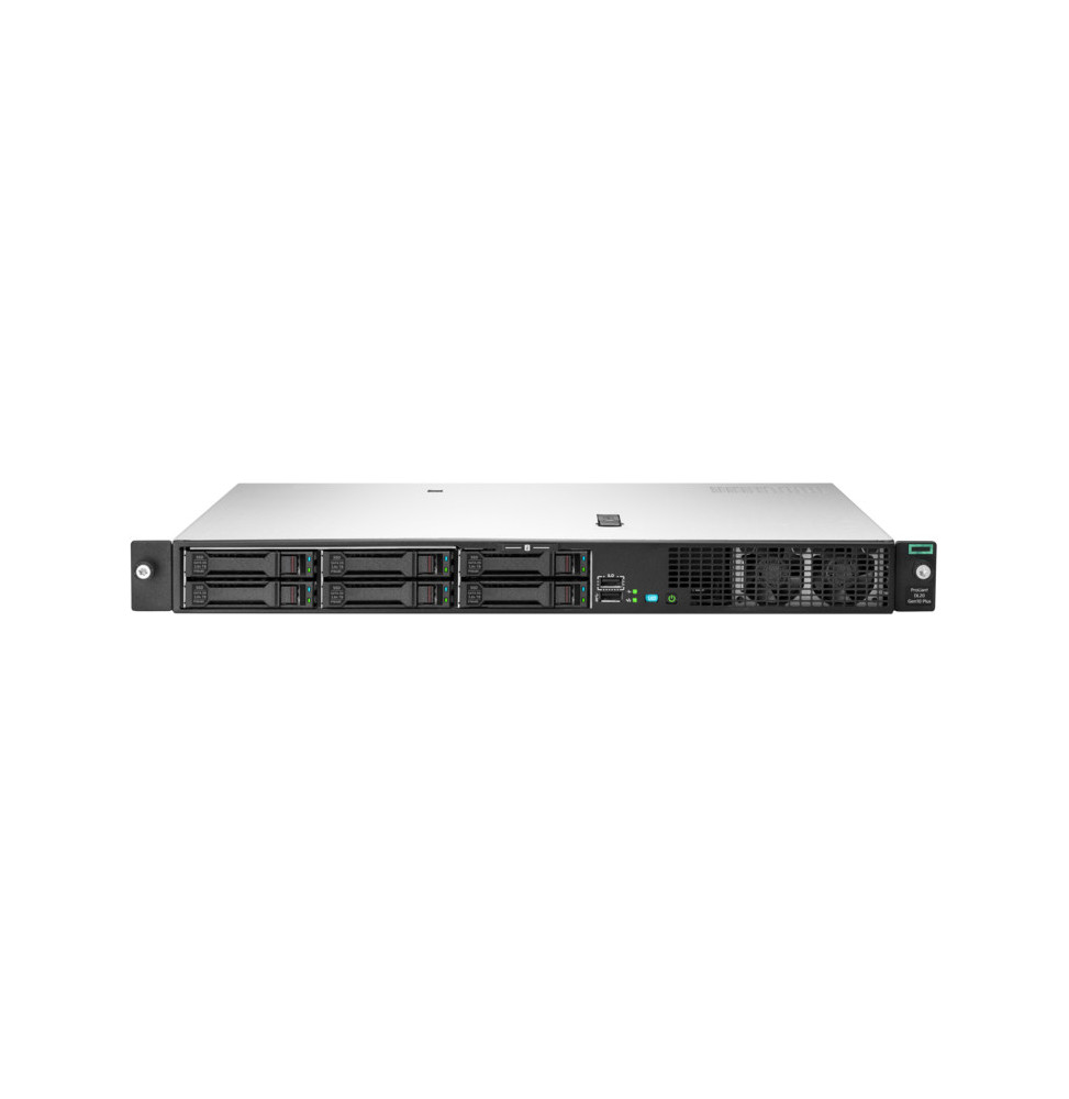Serveur HPE ProLiant DL20 Gen10 Plus E-2336 2.9 GHz 6 cœurs, 1 Processeur 16GO-U, 4 lecteurs SFF - Alimentation redondante 500 W