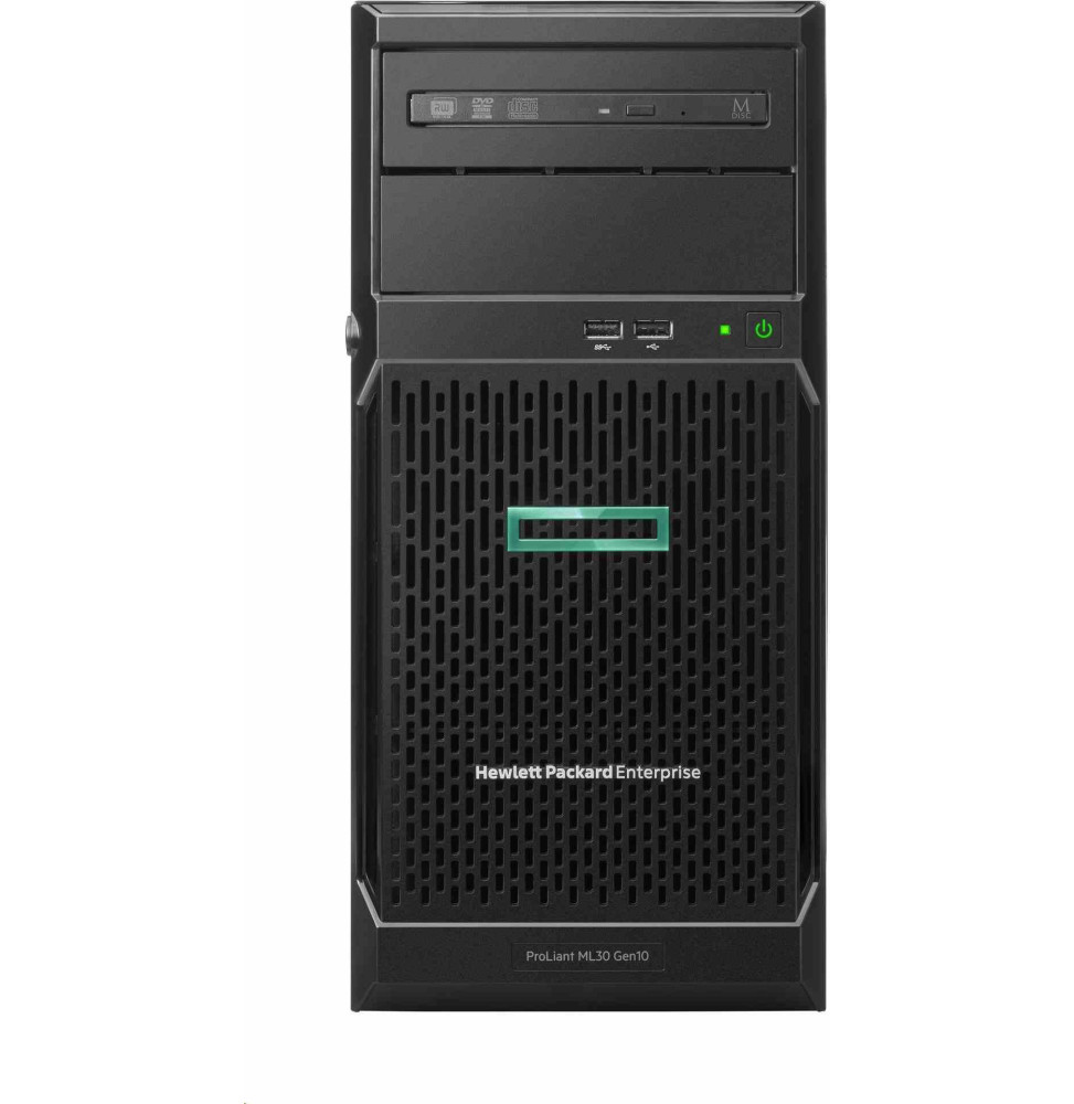 Serveur HPE ProLiant ML30 Gen10 Plus E-2124 2.8 GHz, 4 cœurs monoprocesseur 16 Go-U, 4 disques, alimentation 350 W