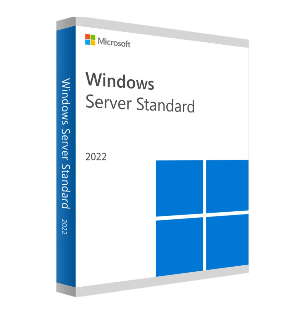 Microsoft Windows Server Standard 2022 64Bit - 1 pk DSP OEI DVD 16 Core - Français