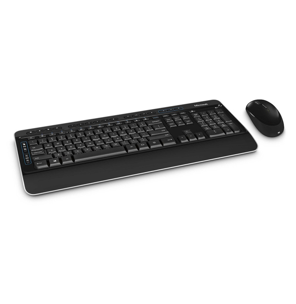 Clavier et souris sans fil Microsoft Wireless Desktop 3050 - AZERTY, Français