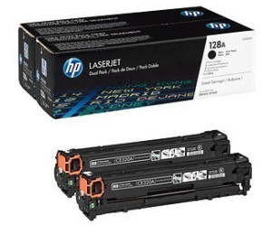 HP 128A Noir - Pack de 2 toners HP LaserJet d'origine