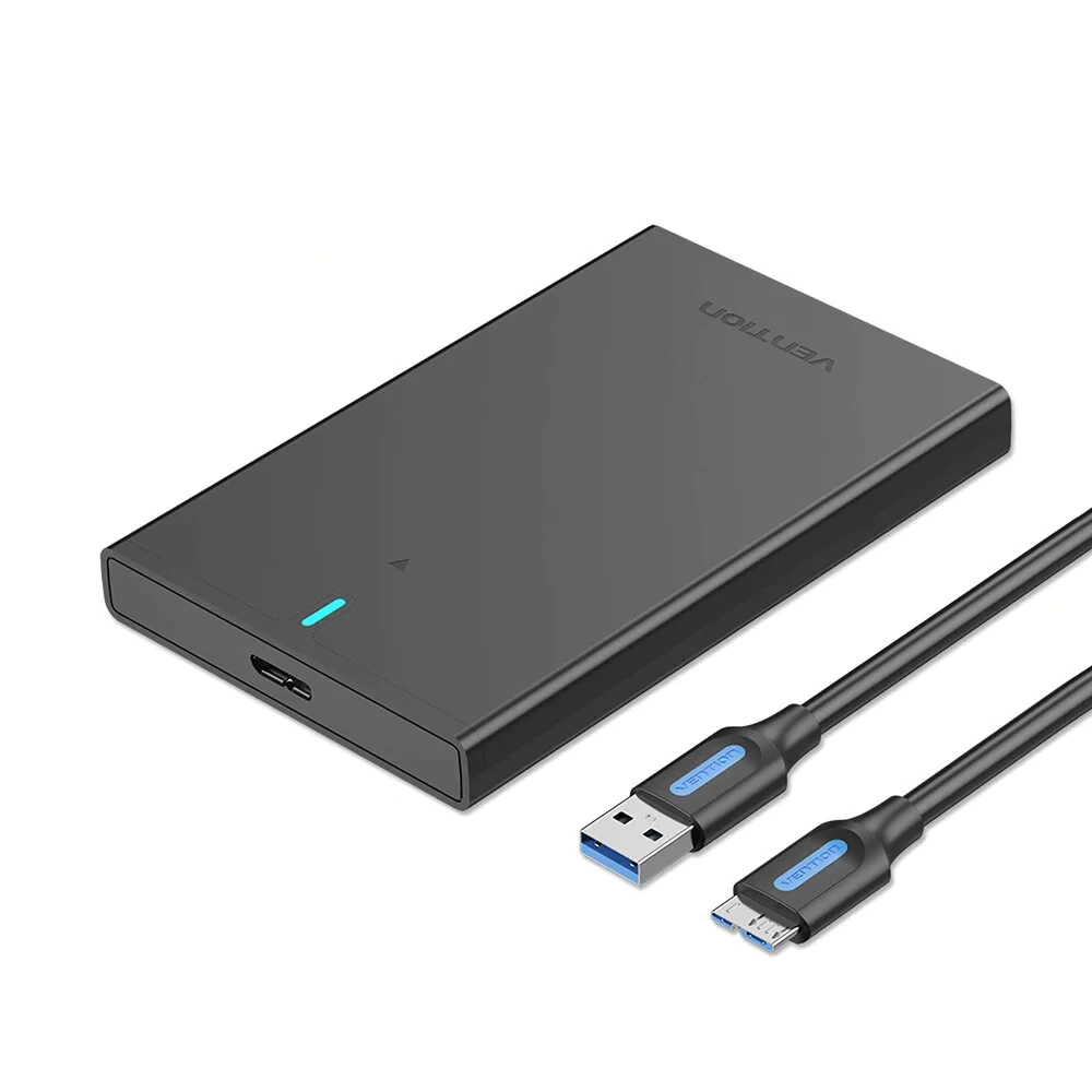 VENTION Boîtier de disque dur SATA 2,5 pouces (USB 3.0 Micro-B) noir
