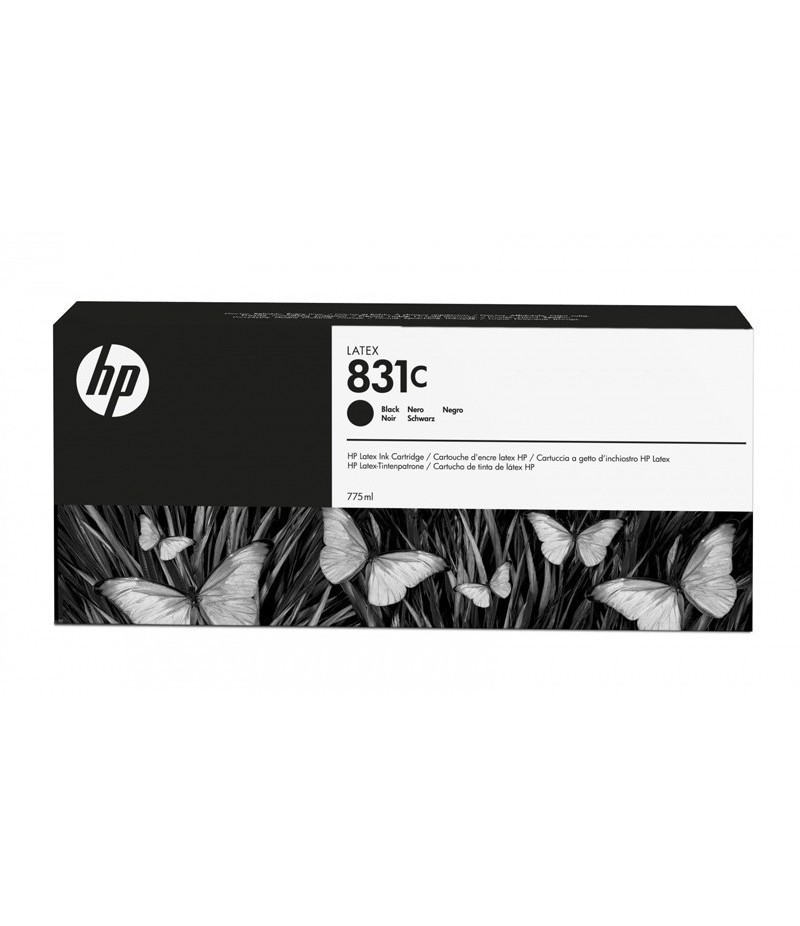 HP Cartouche d'encre Noire 831C Latex de 775 ml