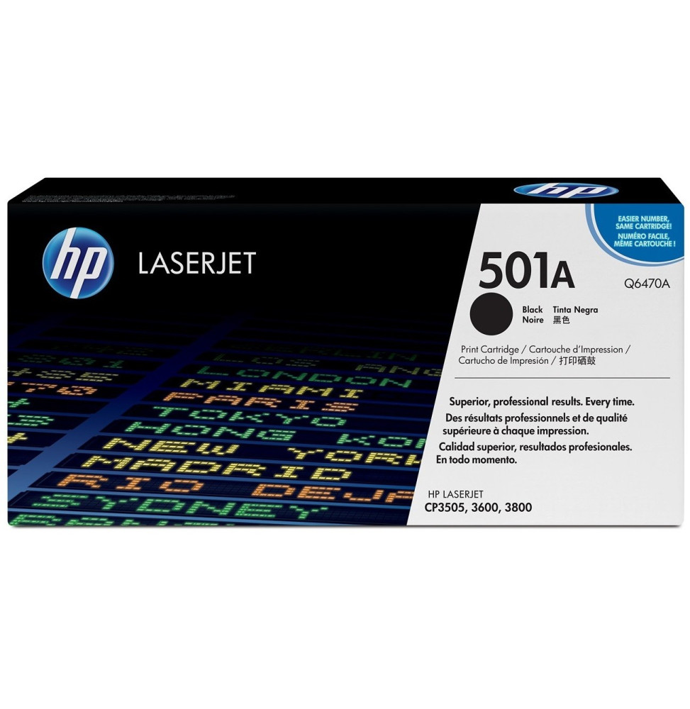 HP 501A Noir - Toner HP LaserJet d'origine