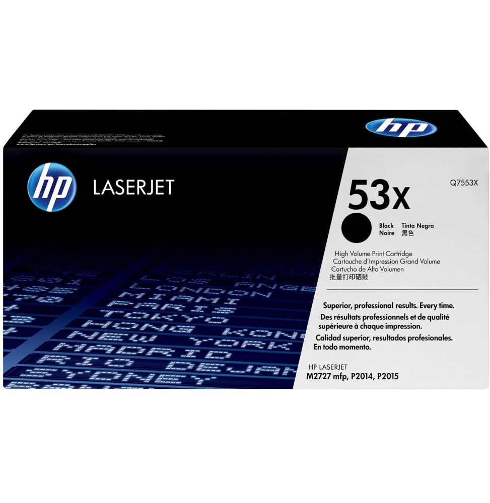 HP 53X Noir - Toner grande capacité HP LaserJet d'origine