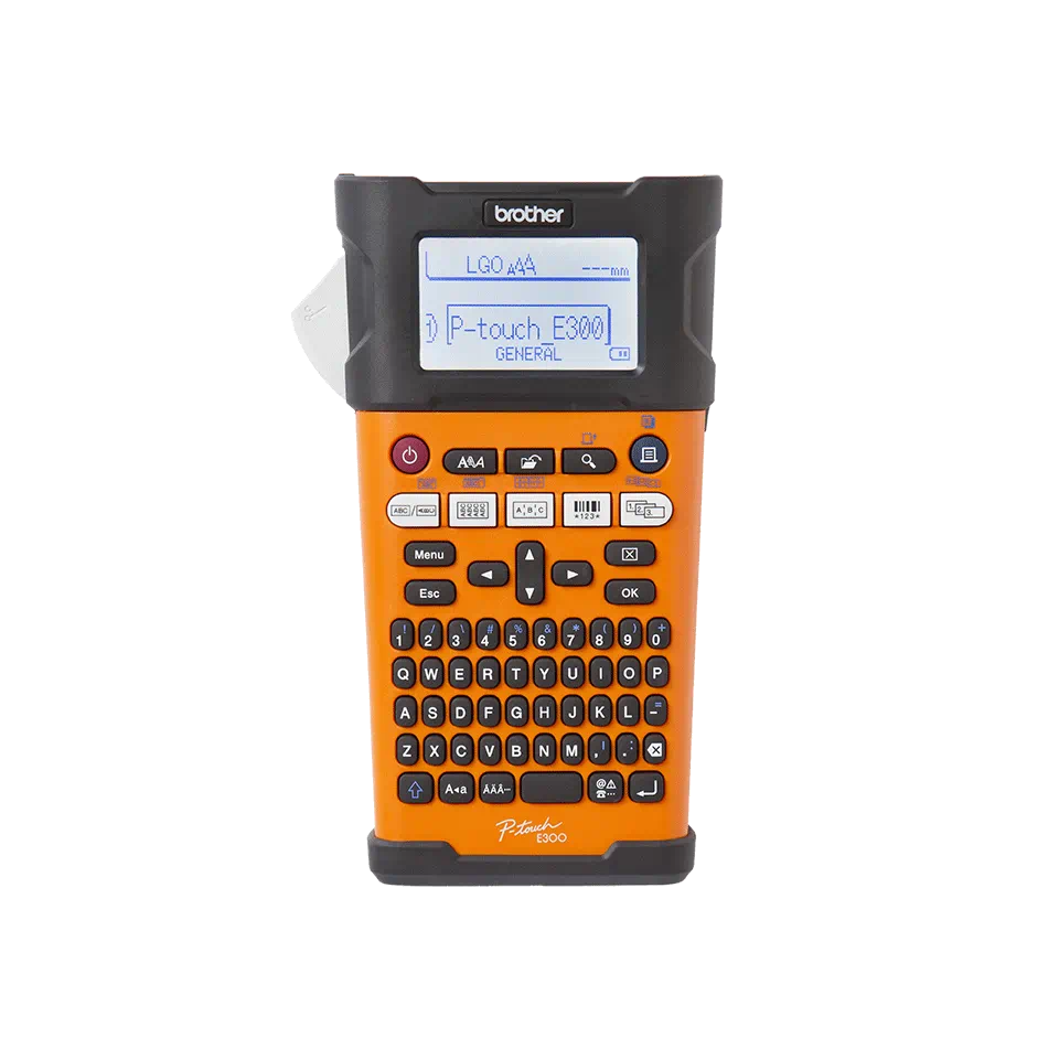 P-touch électricien, Clavier AZERTY, rubans jusqu’à 18mm, mallette, batterie, adaptateur