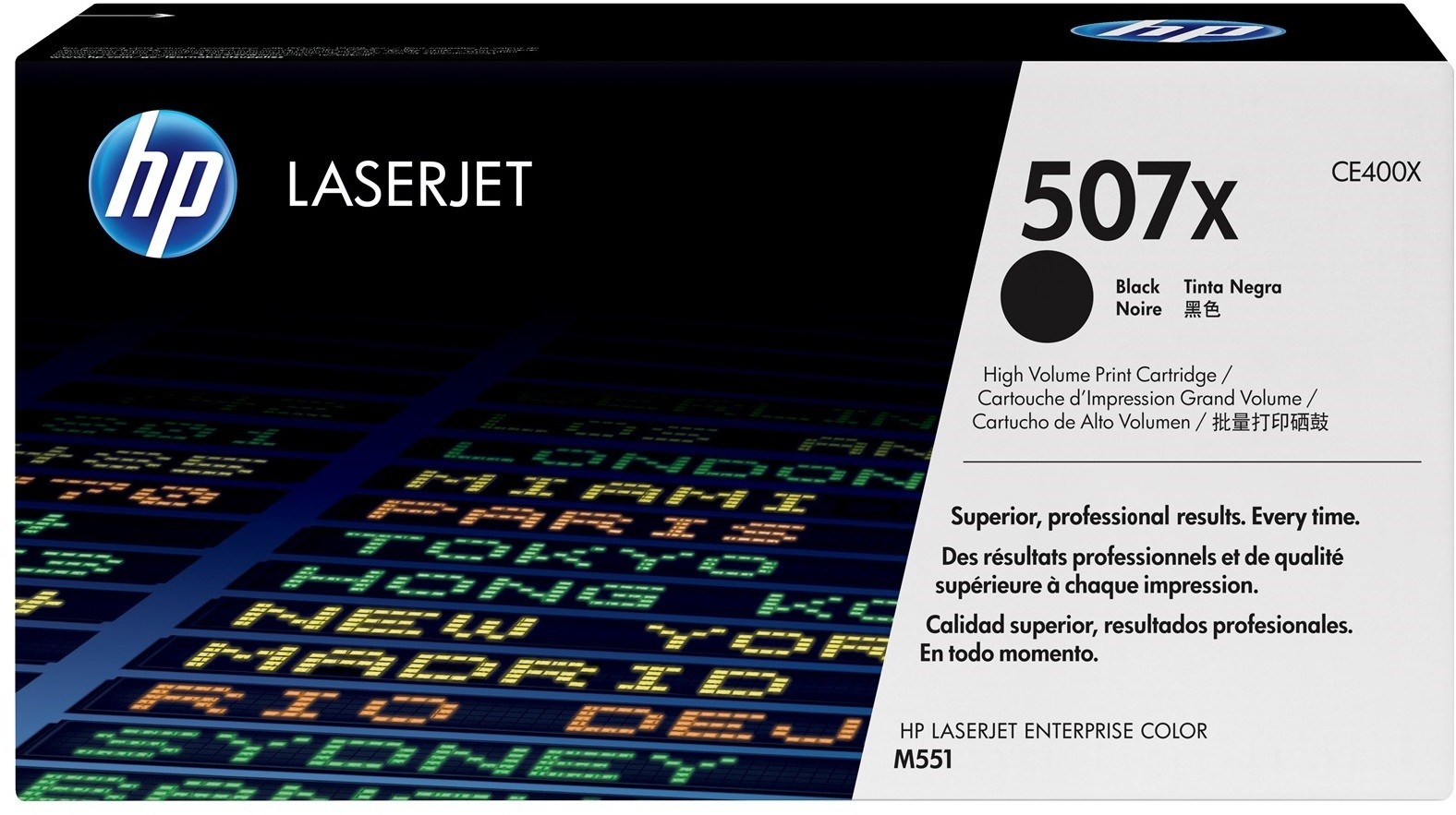 HP 507X Noir - Toner grande capacité HP LaserJet d'origine
