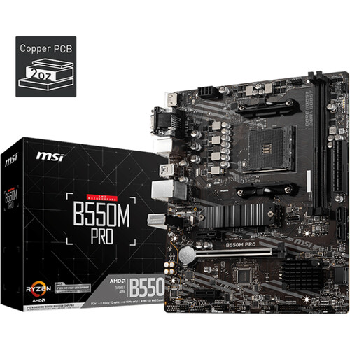 MSI B550M Pro : Une carte mère compacte et polyvalente pour des configurations informatiques efficaces