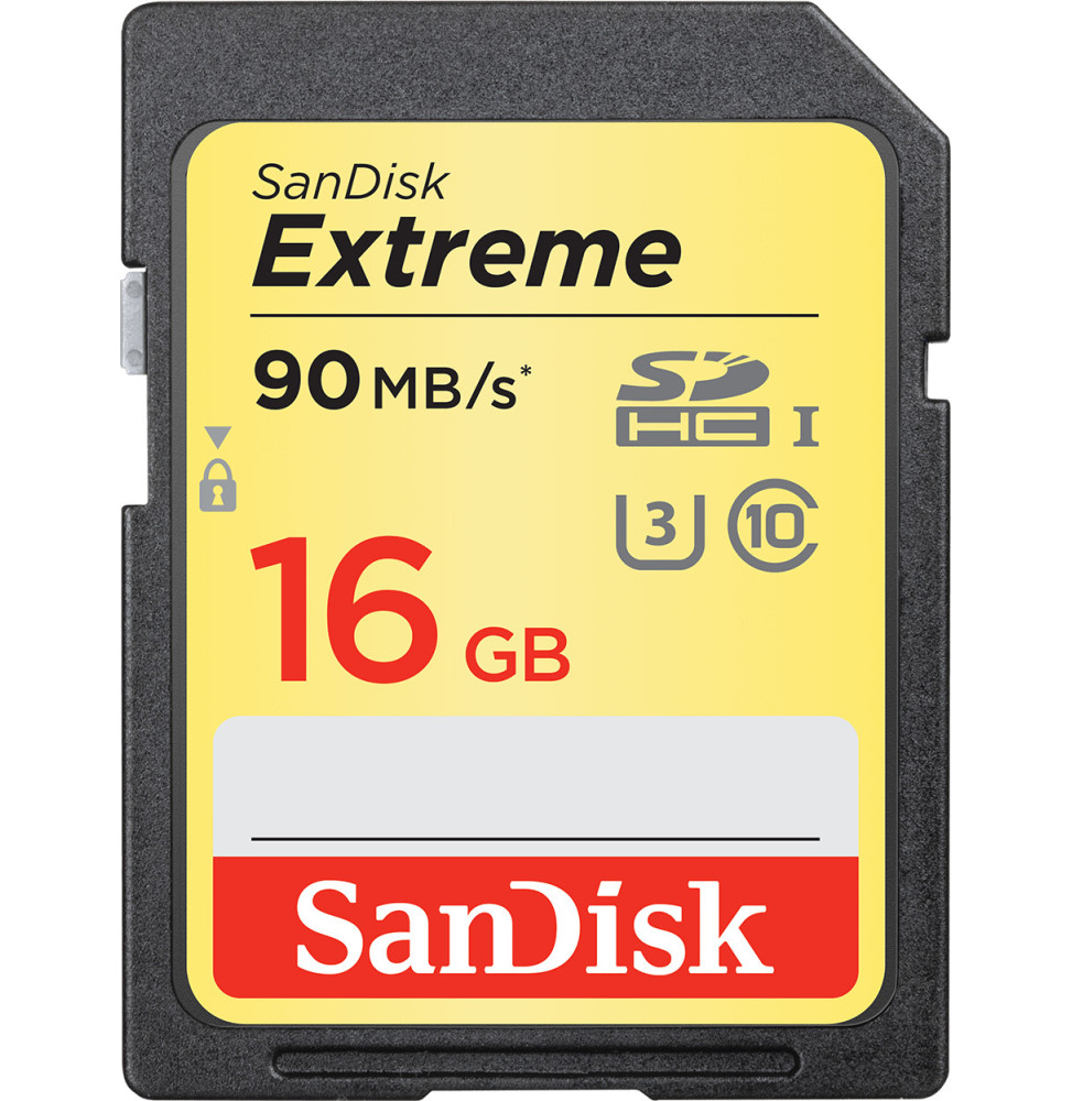 Carte SDHC SanDisk Extreme UHS-I 16GB