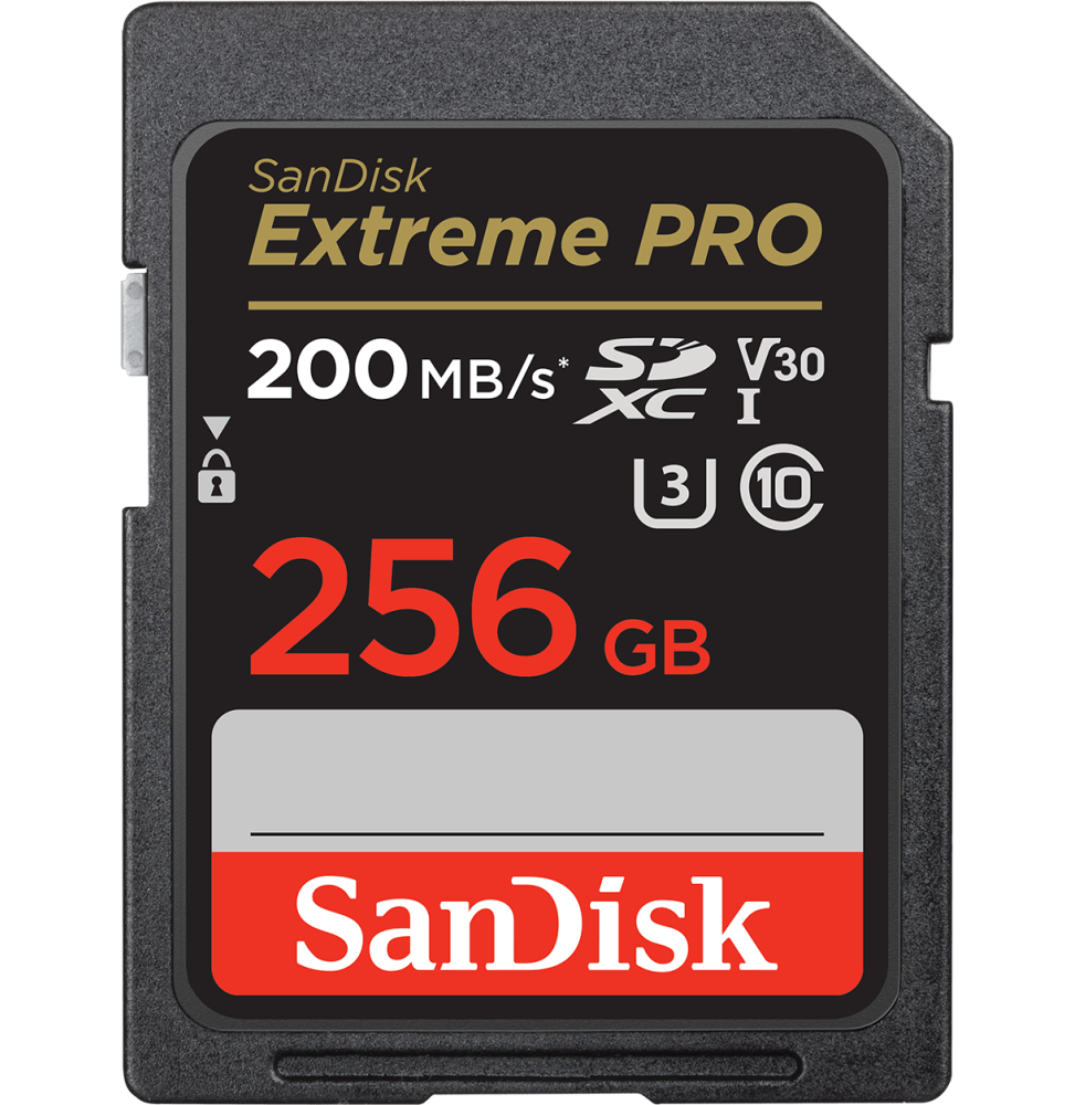 Carte SDHC™ et SDXC™ UHS-I SanDisk Extreme PRO 256 Go