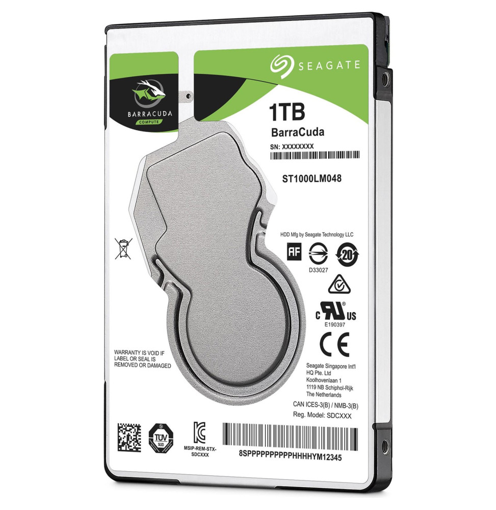 Disque dur interne 2.5" 7mm Seagate BarraCuda 500 GB / 1TB