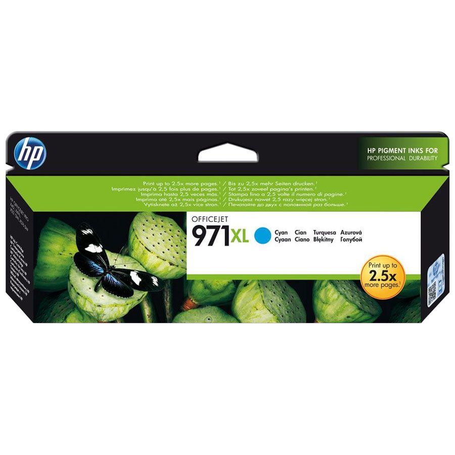 HP 971XL Cyan - Cartouche d'encre HP d'origine