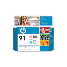 Tête d'impression magenta clair et cyan clair HP 91