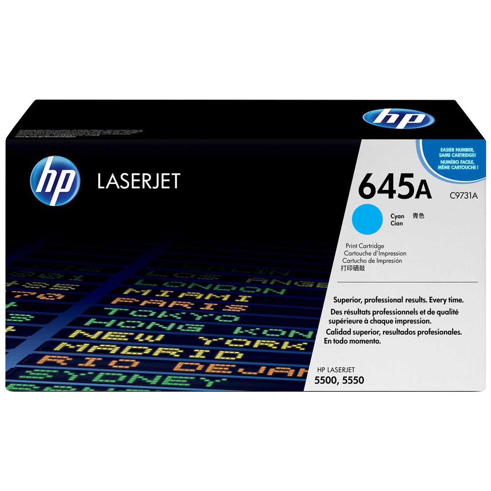 HP 645A Cyan - Toner HP LaserJet d'origine