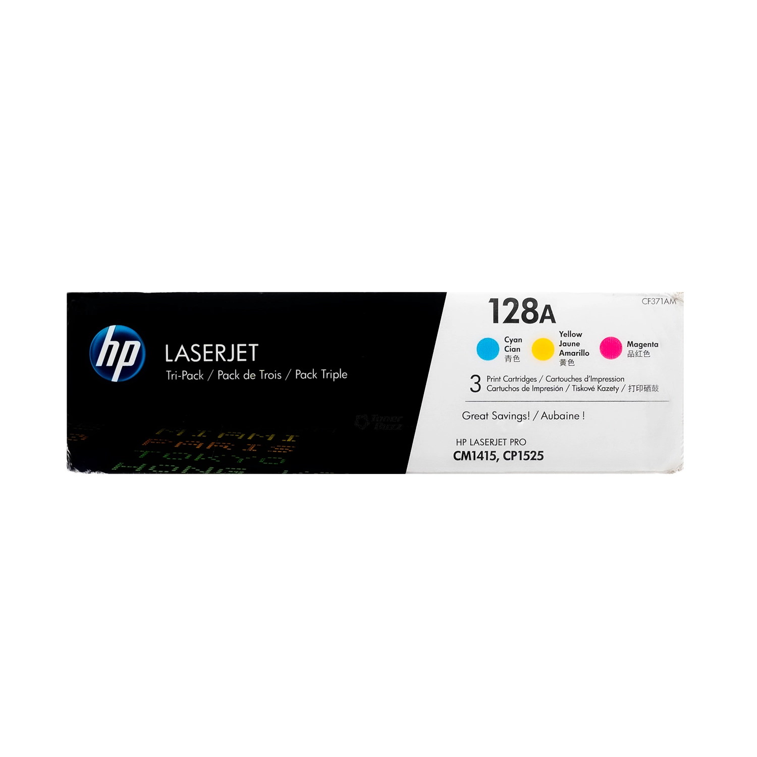 HP 128A Cyan/Magenta/Jaune  - Pack de 3 toners couleur HP LaserJet d'origine