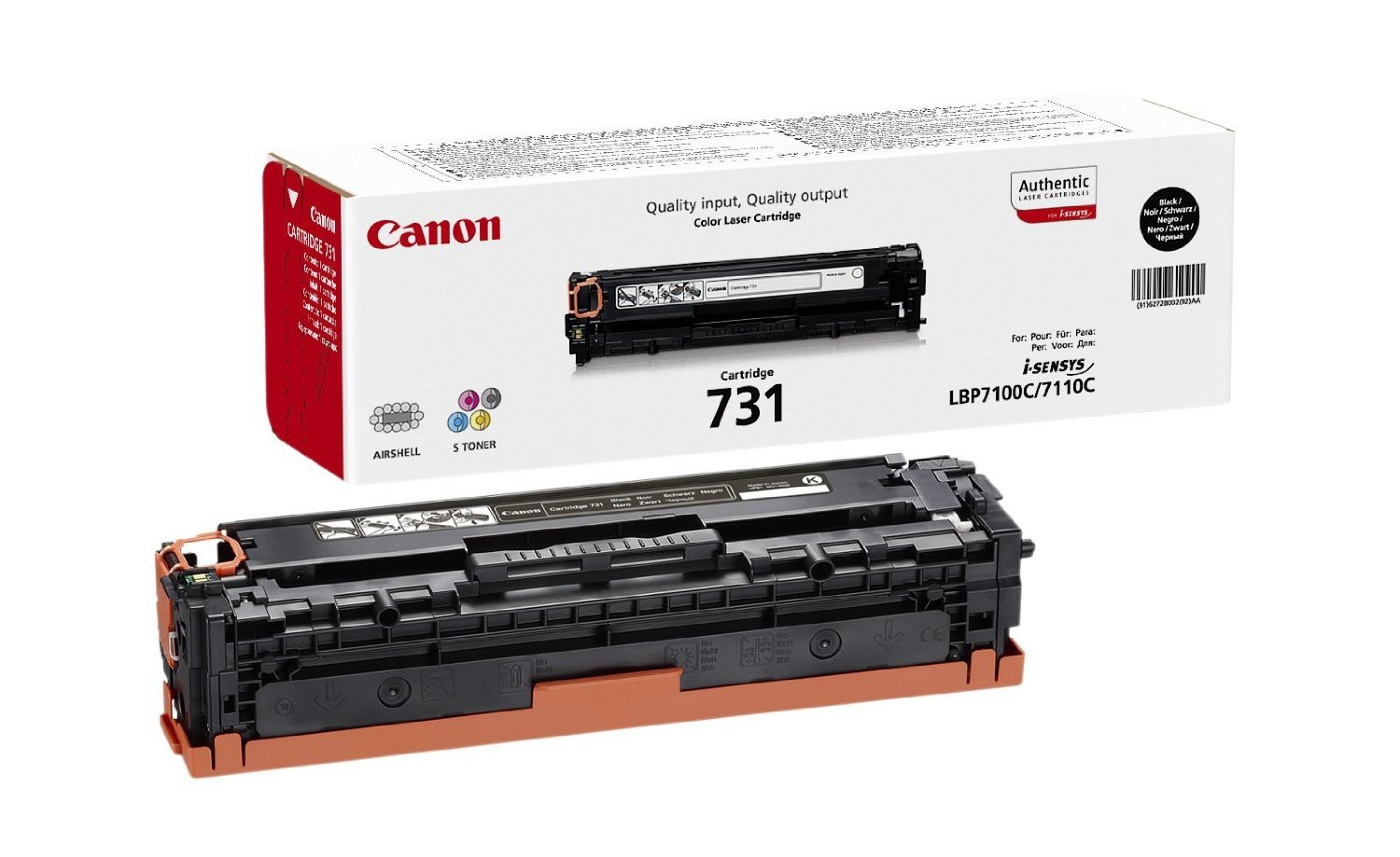 Canon 731 Noir - Toner Canon d'origine