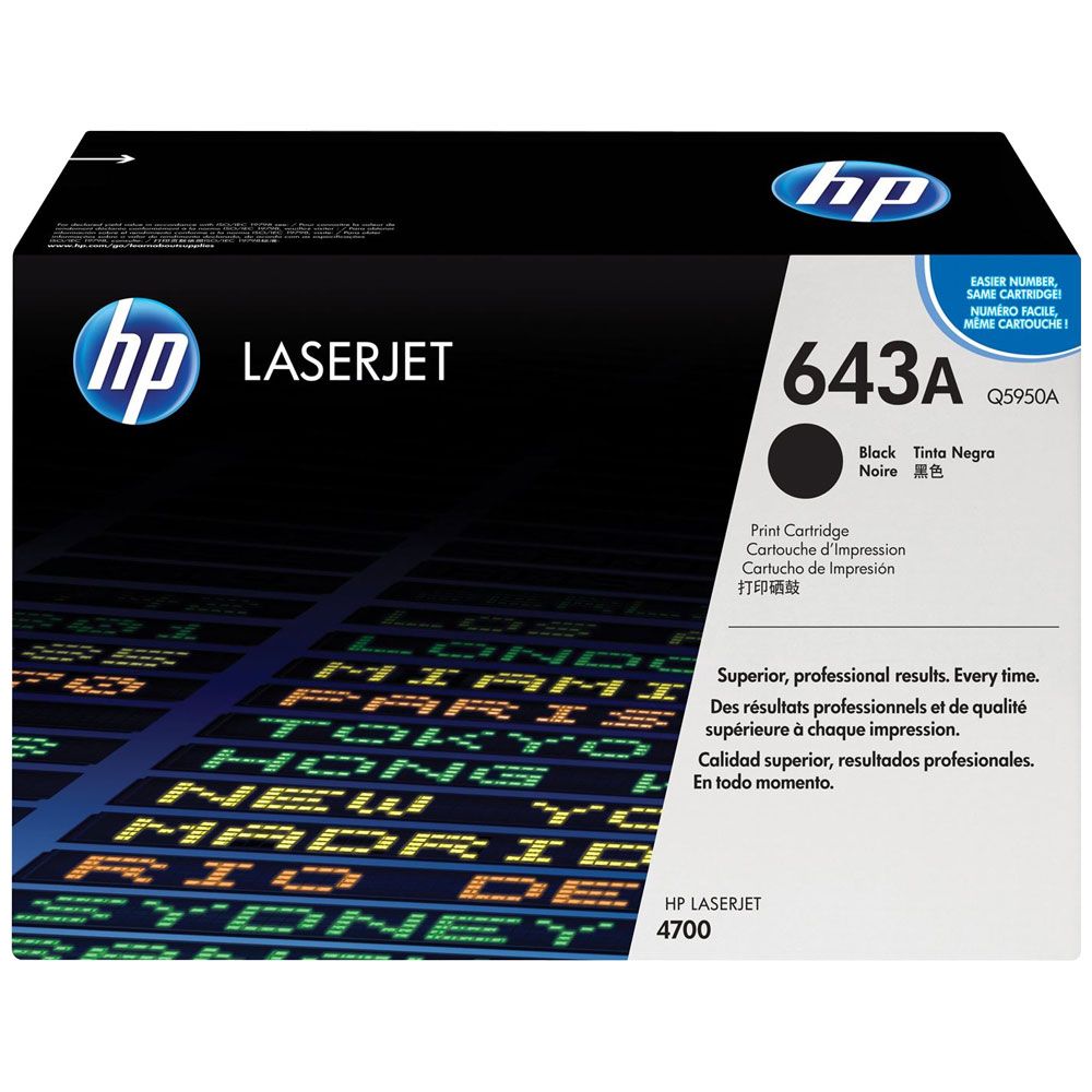 HP 643A Noir - Toner HP LaserJet d'origine