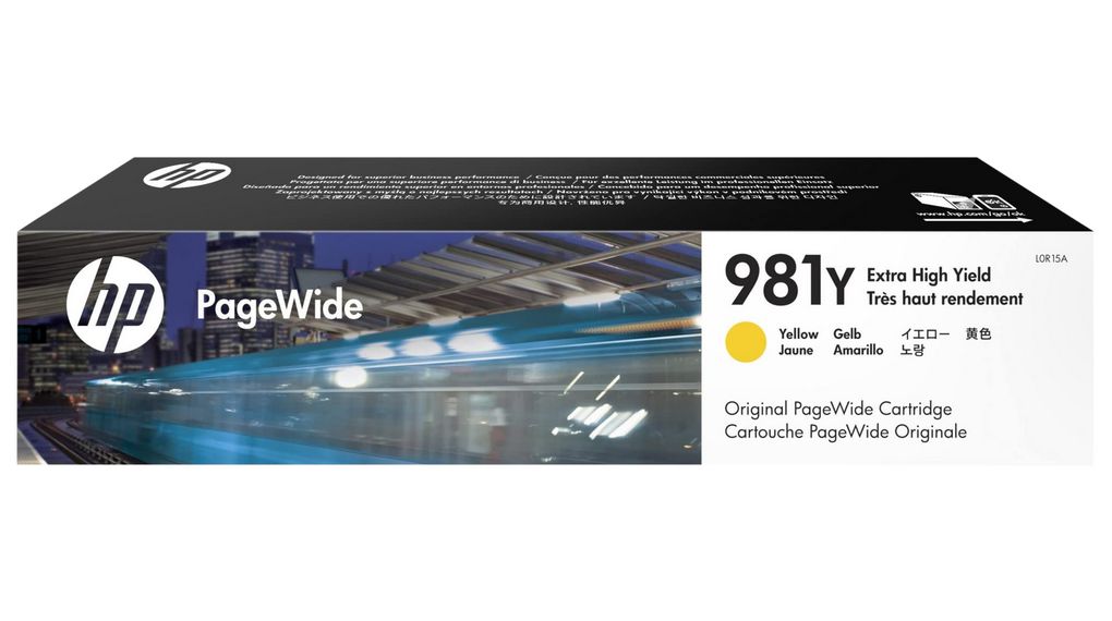 HP 981Y Jaune - Cartouche PageWide très haut rendement HP d'origine