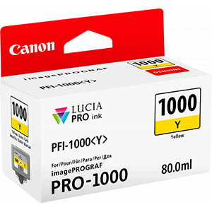 Canon PFI-1000Y Jaune - Cartouche d'encre Canon d'origine
